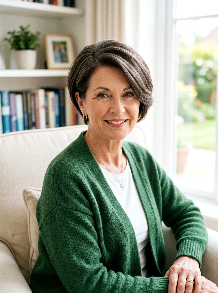 Straight Pixie Bob With Side Part - 20 straight pixie bob for mature women - 20 straight pixie bob for mature women