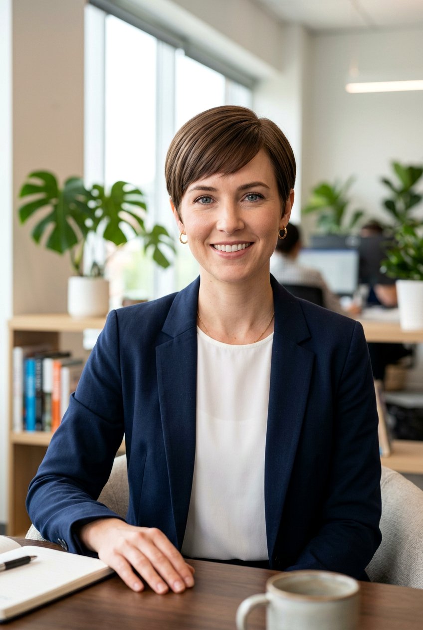 Straight Pixie Haircut With Minimal Layers - 20 clean office pixie haircut - 20 clean office pixie haircut