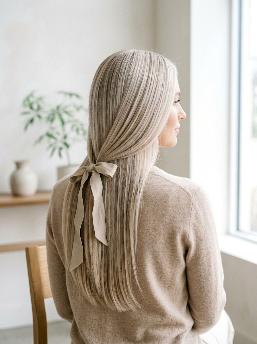 Straight Platinum Hair with Beige Lowlights - 20 soft platinum with lowlights - 20 soft platinum with lowlights