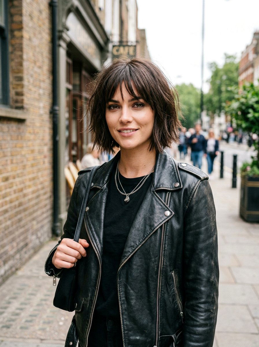 Straight Razor Cut Bob With Piecey Bangs - 20 sleek straight bob with bangs - 20 sleek straight bob with bangs