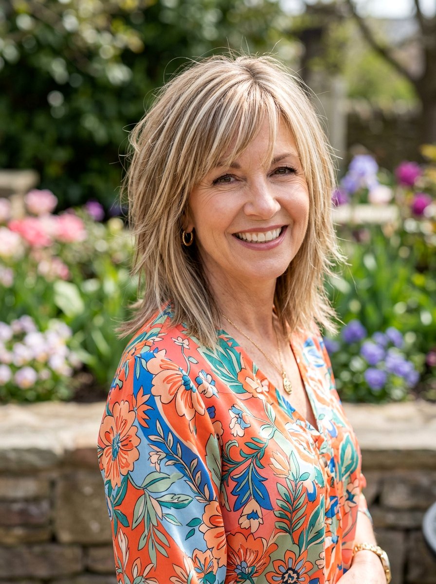 Straight Shag With Highlights - 20 straight shag haircut for women over 50 - 20 straight shag haircut for women over 50