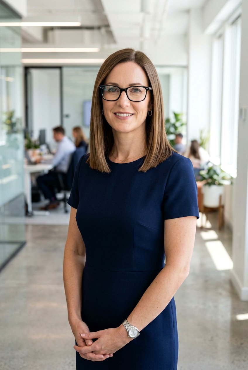 Straight Shoulder Length Cut - 20 professional hairstyle for women with glasses - 20 professional hairstyle for women with glasses