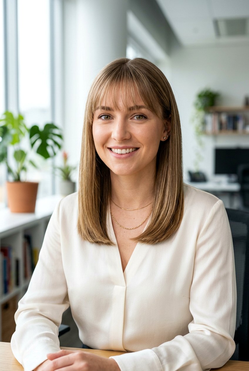 Straight Shoulder Length Haircut With Wispy Bangs - 20 shoulder length haircut with wispy bangs - 20 shoulder length haircut with wispy bangs