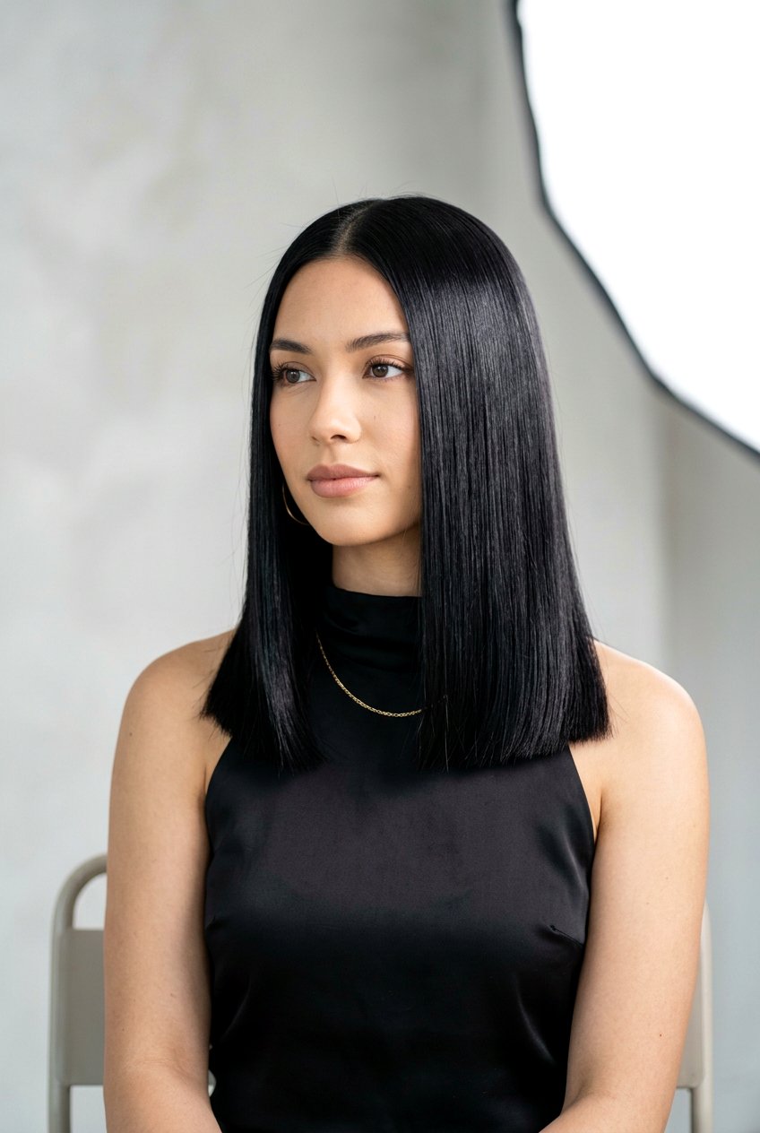 Straight Shoulder Length Haircut - 20 shoulder length haircuts - 20 shoulder length haircuts