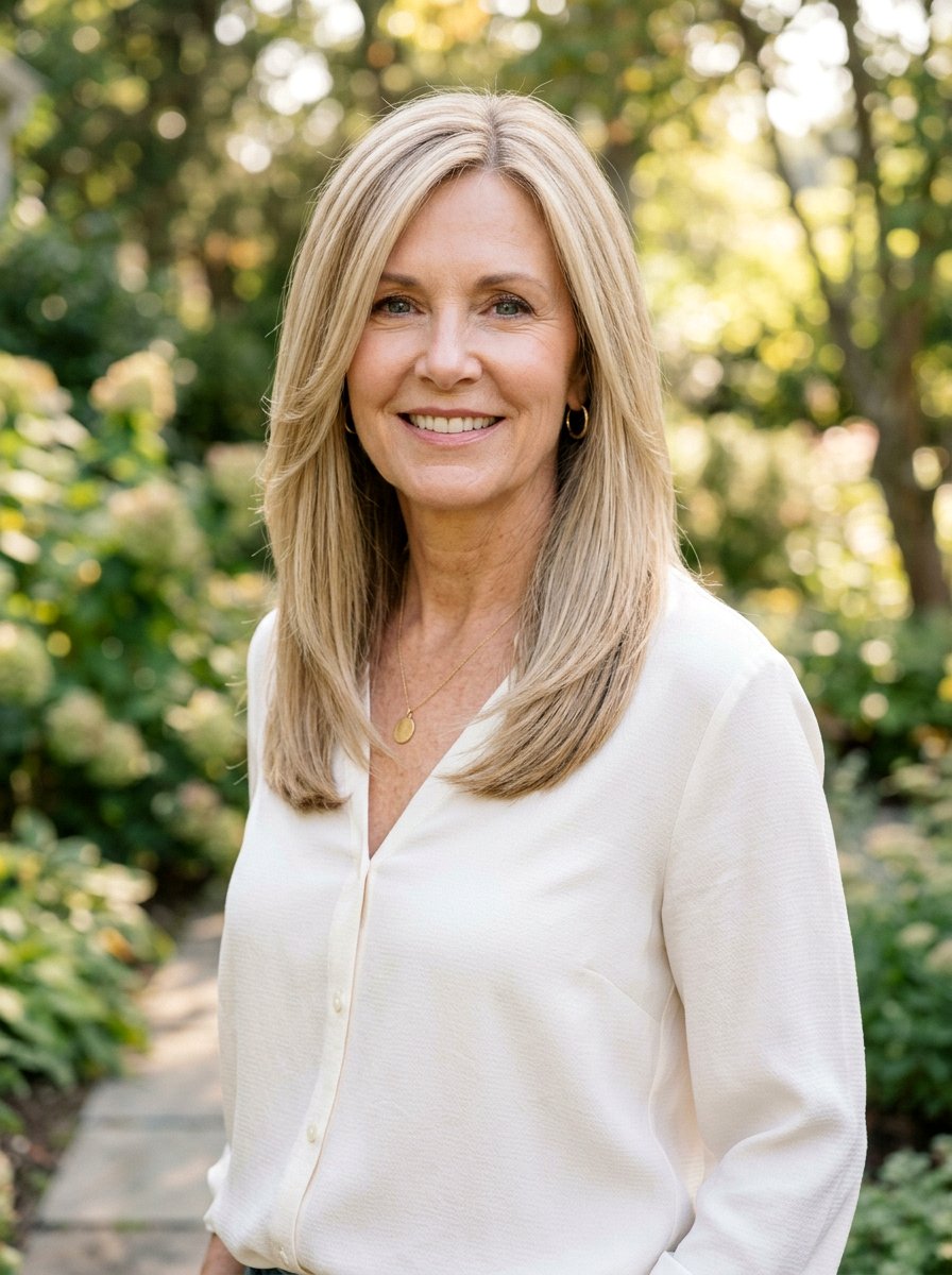 20 Elegant Straight Haircut for Women Over 60 to Try Now