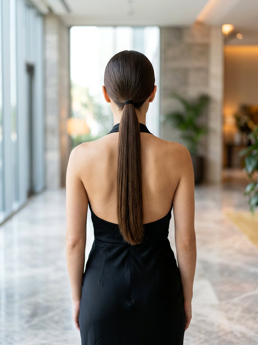 Straight Sleek Ponytail - 20 red carpet ponytail hairstyle - 20 red carpet ponytail hairstyle