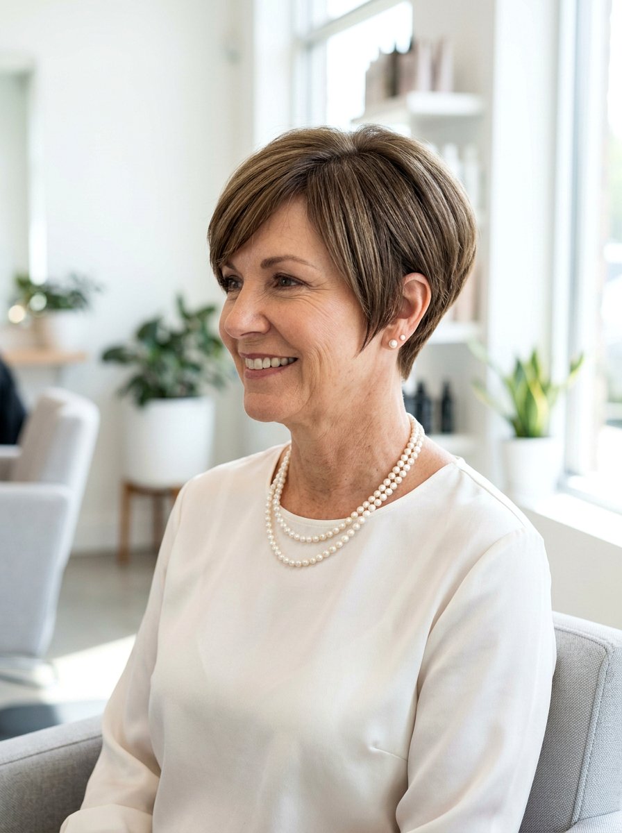 Straight Tapered Pixie Bob - 20 straight haircut for women over 60 - 20 straight haircut for women over 60