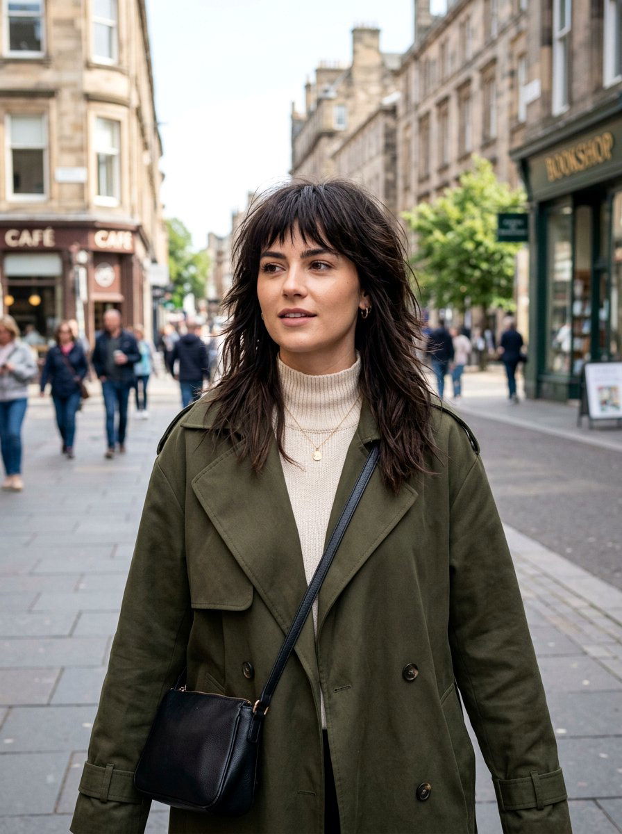 Straight Wolf Cut With Choppy Fringe - 20 straight wolf cut for fine hair women - 20 straight wolf cut for fine hair women