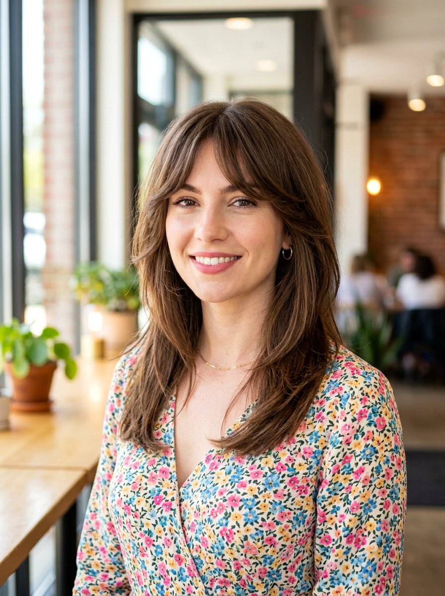 Straight Wolf Cut With Face Framing Layers - 20 straight wolf cut for fine hair women - 20 straight wolf cut for fine hair women