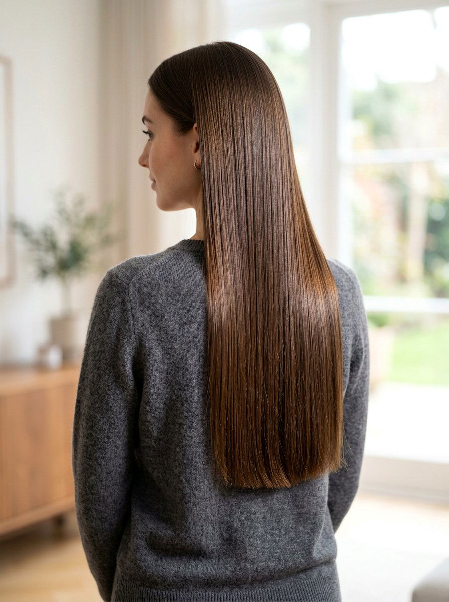 Straight and Shiny Hair - 20 clean girl haircut ideas - 20 clean girl haircut ideas