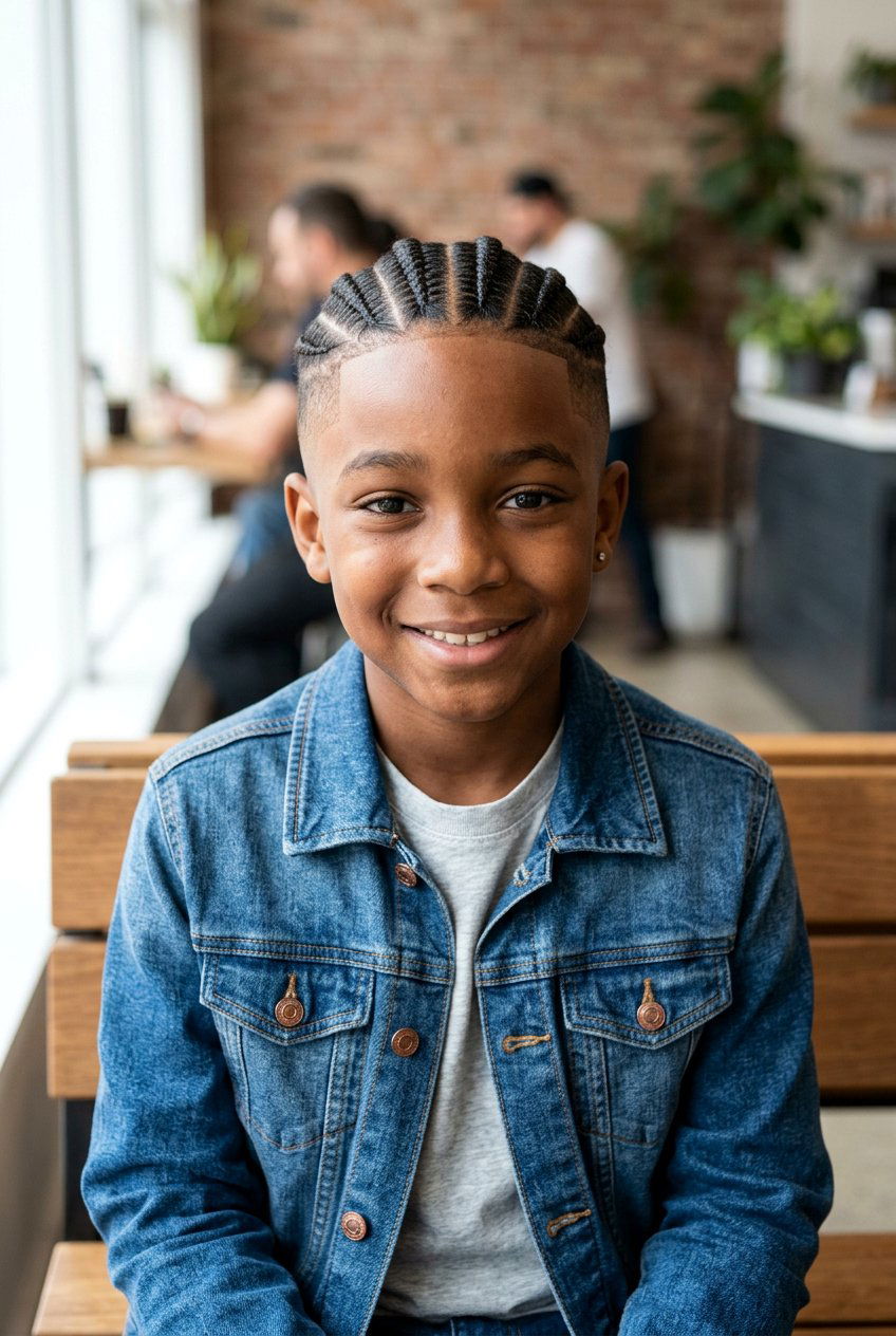 Straight back cornrows with high fade - 20 boys cornrows with fade - 20 boys cornrows with fade