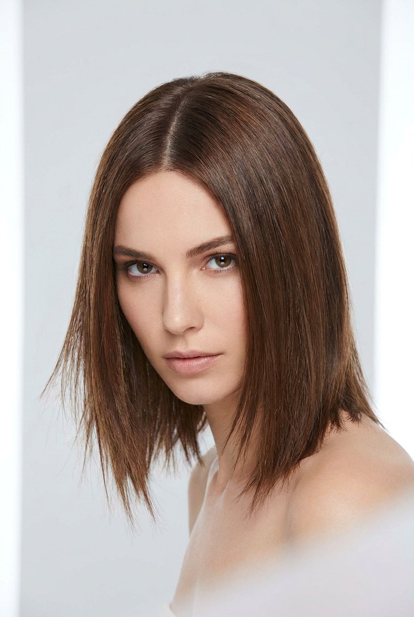 Straight feather cut sleek - 20 feathered haircuts for medium hair - 20 feathered haircuts for medium hair