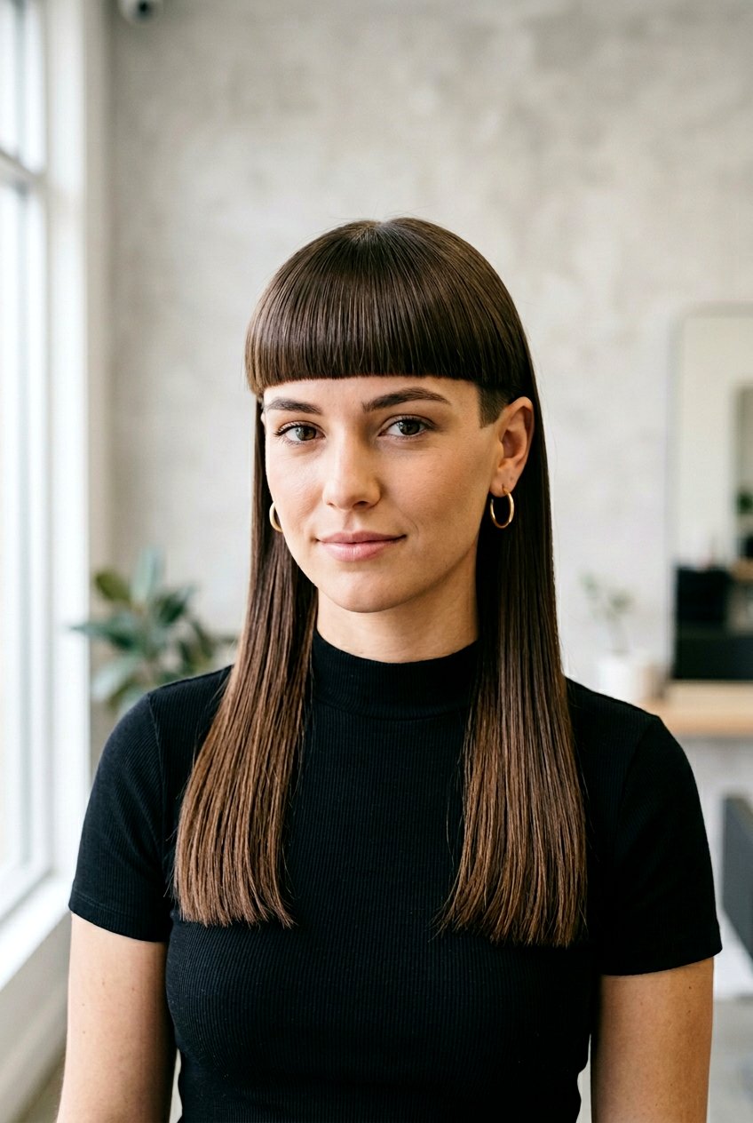 Straight hair mullet - 20 modern mullet haircut - 20 modern mullet haircut