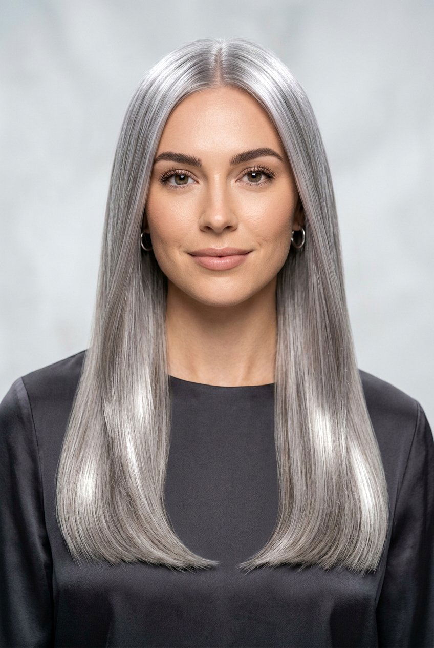 Straight pearl gray hair - 20 pearl gray hair color - 20 pearl gray hair color