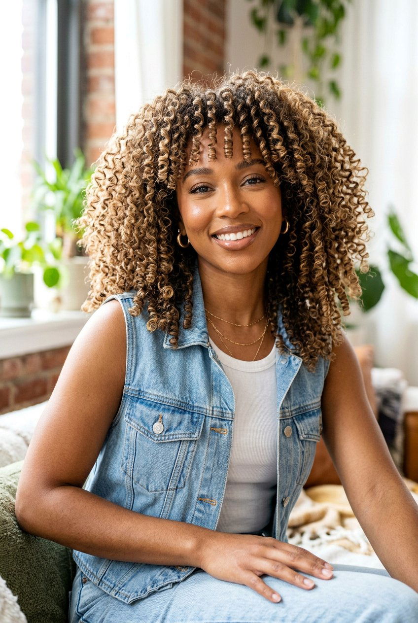 Straw curls tutorial - 20 easy school curls without heat - 20 easy school curls without heat