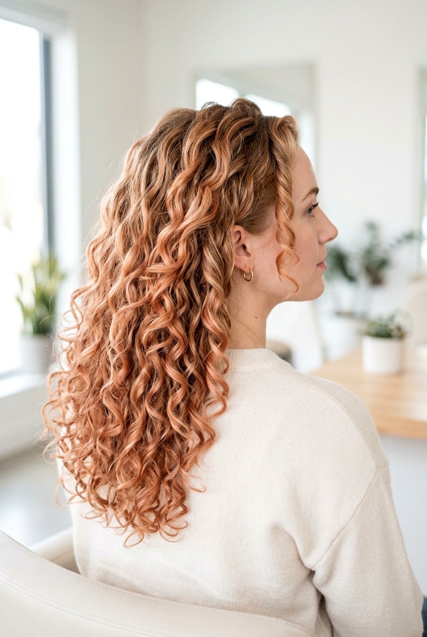 Strawberry Blonde Balayage Curly Hair - 20 balayage for curly hair - 20 balayage for curly hair
