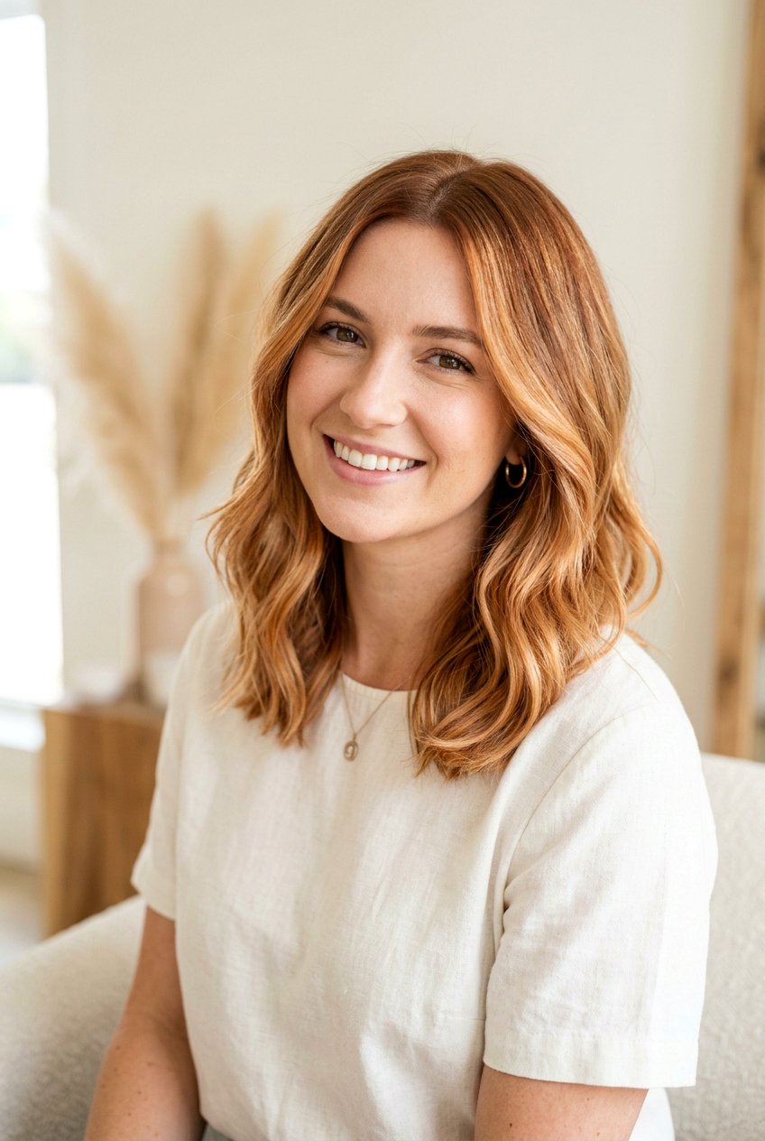 Strawberry Blonde Balayage Lob Haircut - 20 strawberry blonde balayage - 20 strawberry blonde balayage