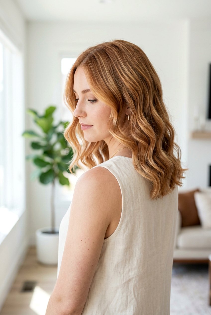 Strawberry Blonde Balayage On Shoulder Length Hair - 20 strawberry blonde balayage - 20 strawberry blonde balayage