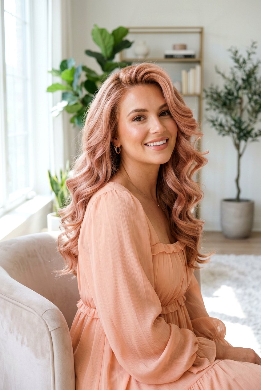 Strawberry Blonde Bouncy Blowout - 20 expensive blonde blowout hairstyle - 20 expensive blonde blowout hairstyle