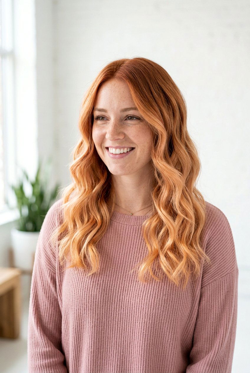 Strawberry Blonde Color Melt - 20 color melt hair ideas - 20 color melt hair ideas