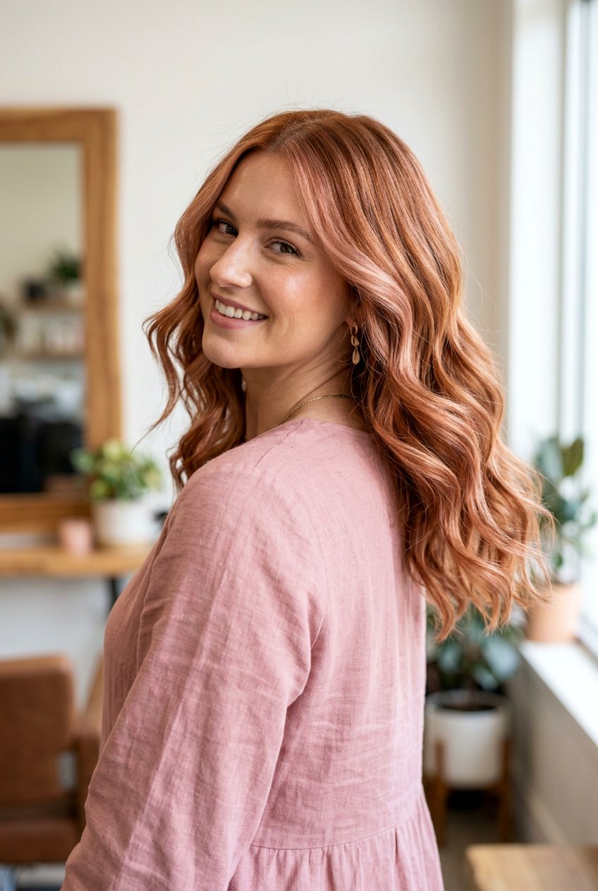 Strawberry Blonde Copper Balayage - 20 bright copper balayage ideas - 20 bright copper balayage ideas
