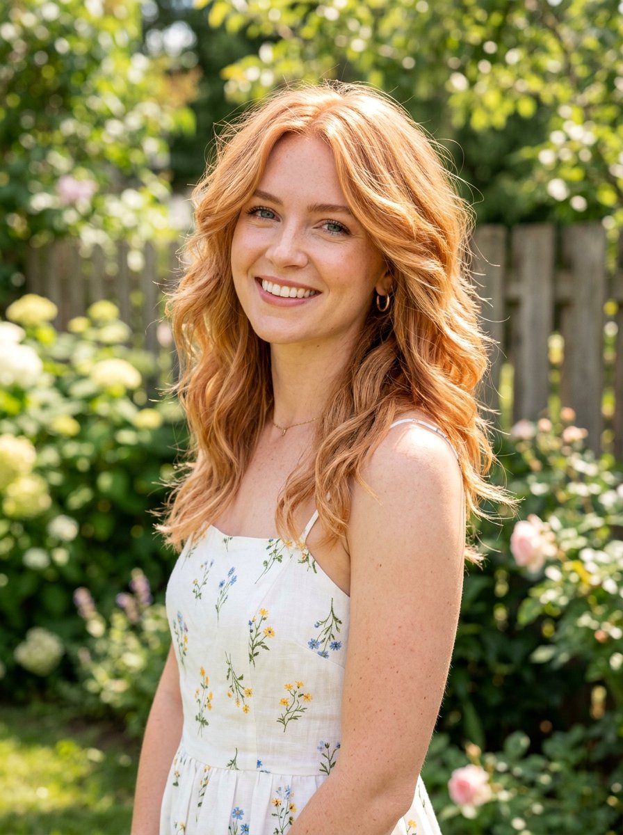 Strawberry Blonde Copper Shag - 20 copper shag hair color ideas - 20 copper shag hair color ideas