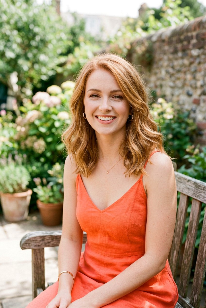 Strawberry Blonde Lob - 20 hair color ideas for lobs - 20 hair color ideas for lobs