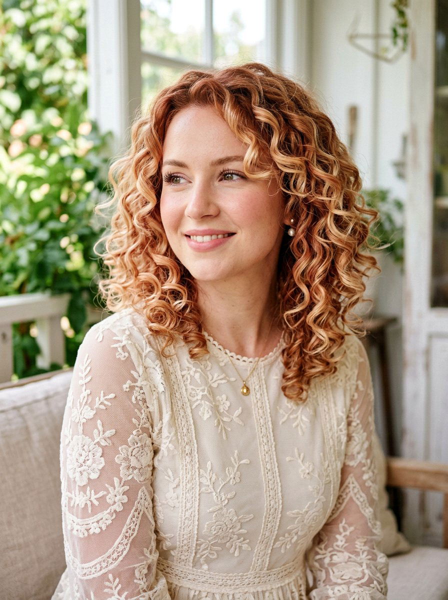 Strawberry Blonde Red Balayage Curly Bob - 20 red balayage for curly bob - 20 red balayage for curly bob