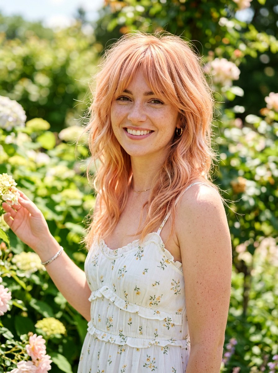 Strawberry Blonde Red Shag - 20 red shag hair color ideas - 20 red shag hair color ideas