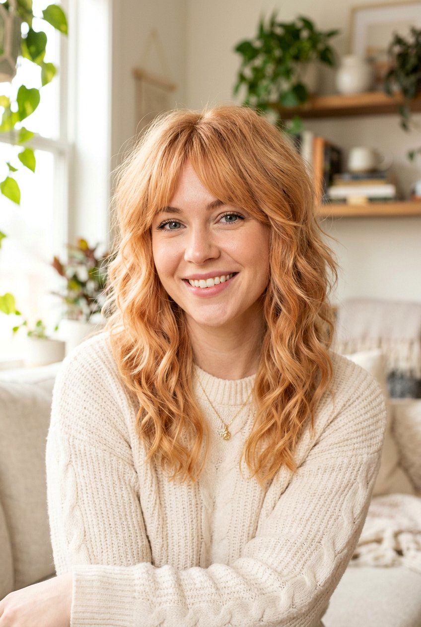 Strawberry Blonde Shag Haircut - 20 hair color ideas for shag haircuts - 20 hair color ideas for shag haircuts