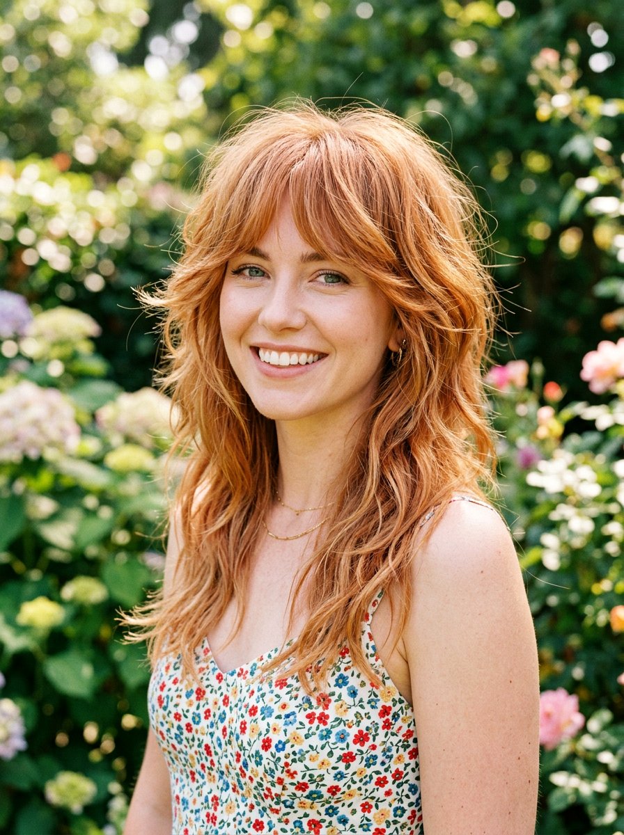 Strawberry Blonde Shag - 20 trendy blonde hair color 2026 - 20 trendy blonde hair color 2026