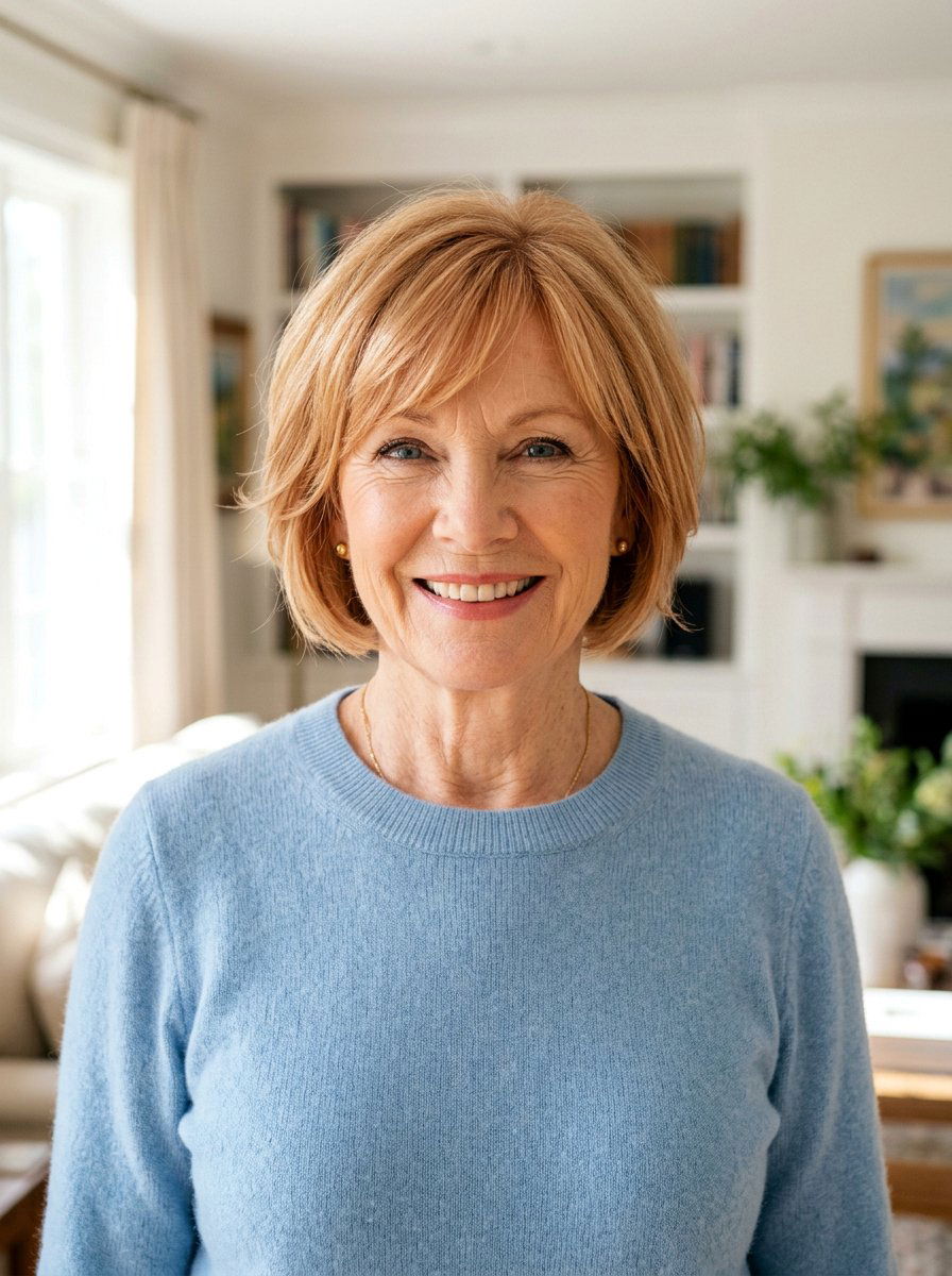 Strawberry Blonde Short Bob - 20 red refresh for older women - 20 red refresh for older women