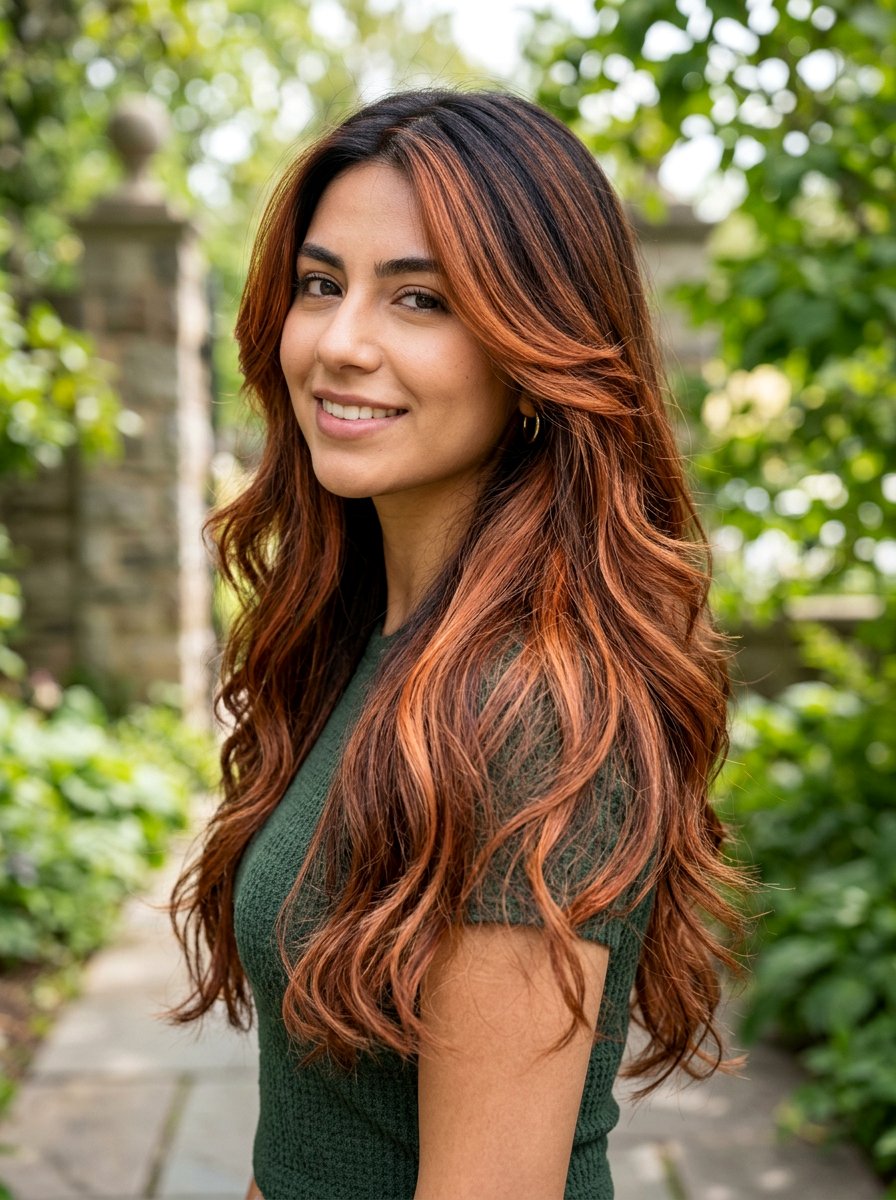 Strawberry Copper Balayage For Dark Hair - 20 strawberry copper balayage - 20 strawberry copper balayage