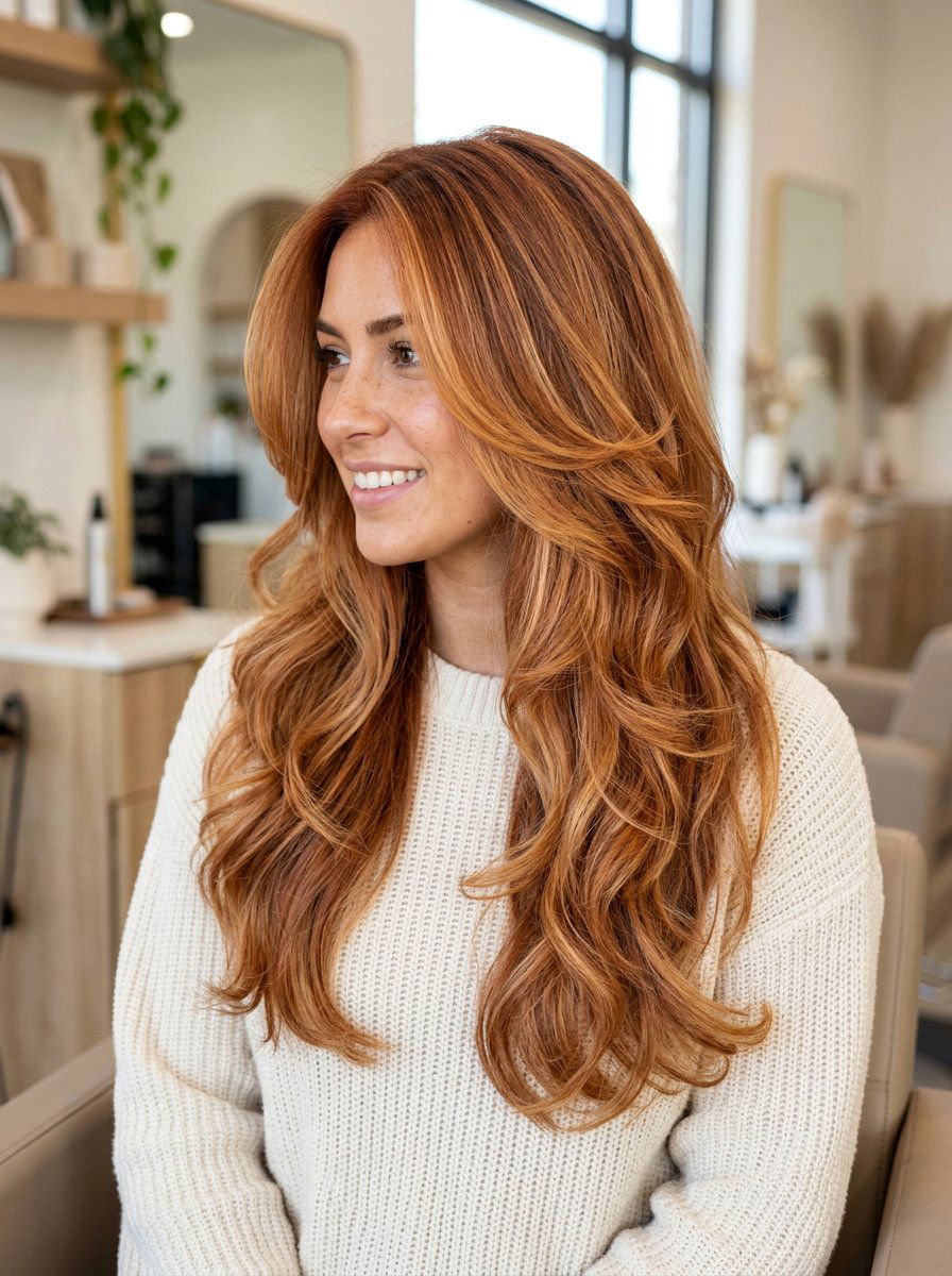 Strawberry Copper Balayage For Thick Hair - 20 strawberry copper balayage - 20 strawberry copper balayage