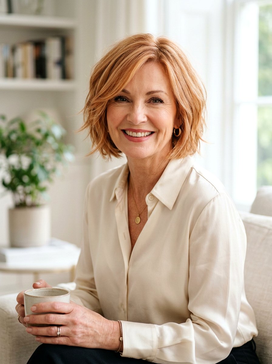 Strawberry Copper Blonde - 20 soft copper for mature women - 20 soft copper for mature women