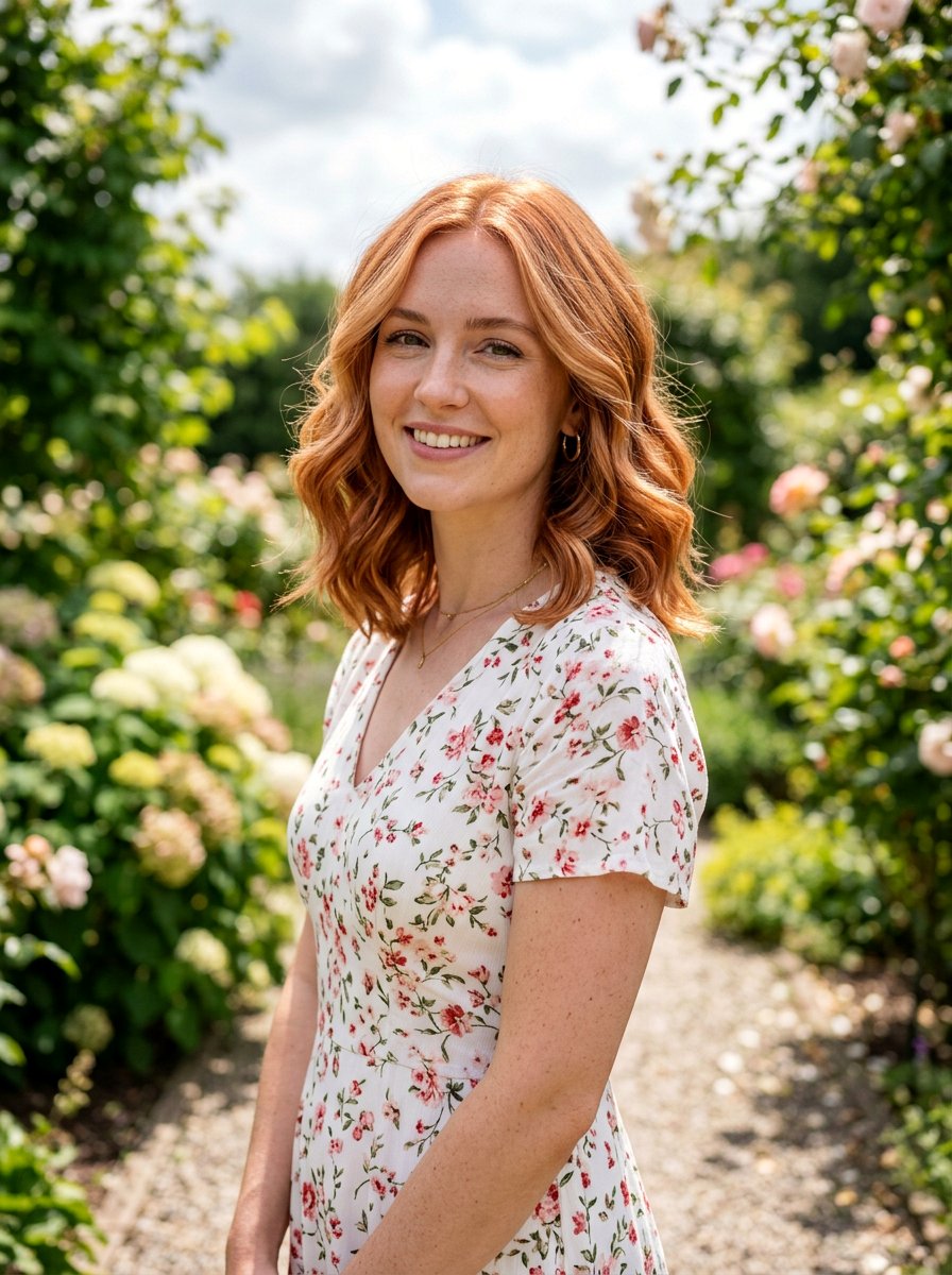 Strawberry Copper Lob - 20 copper lob hair color ideas - 20 copper lob hair color ideas