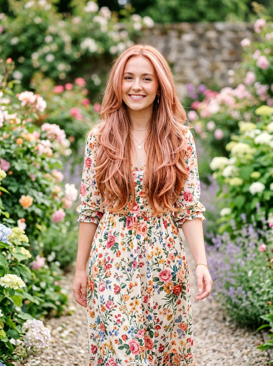 Strawberry Copper Long Layers - 20 trendy copper hair color 2026 - 20 trendy copper hair color 2026