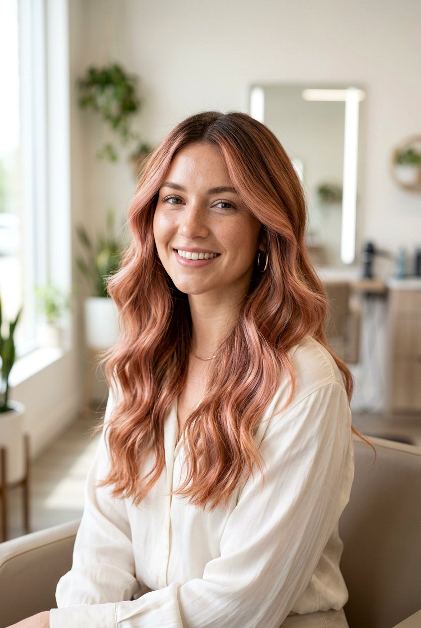 Strawberry Ginger Balayage Shadow Root - 20 ginger balayage with shadow root - 20 ginger balayage with shadow root