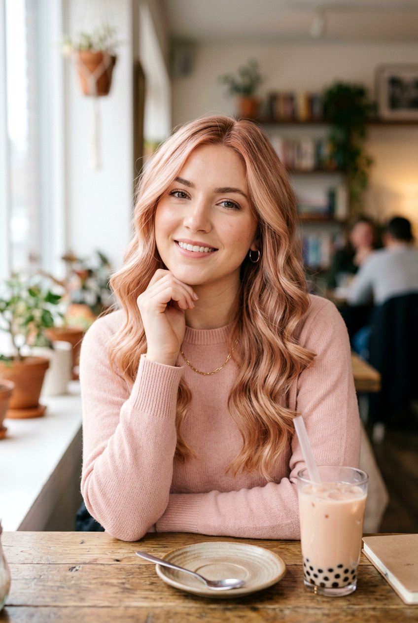 Strawberry Milk Tea Hair - 20 milky tea hair color - 20 milky tea hair color