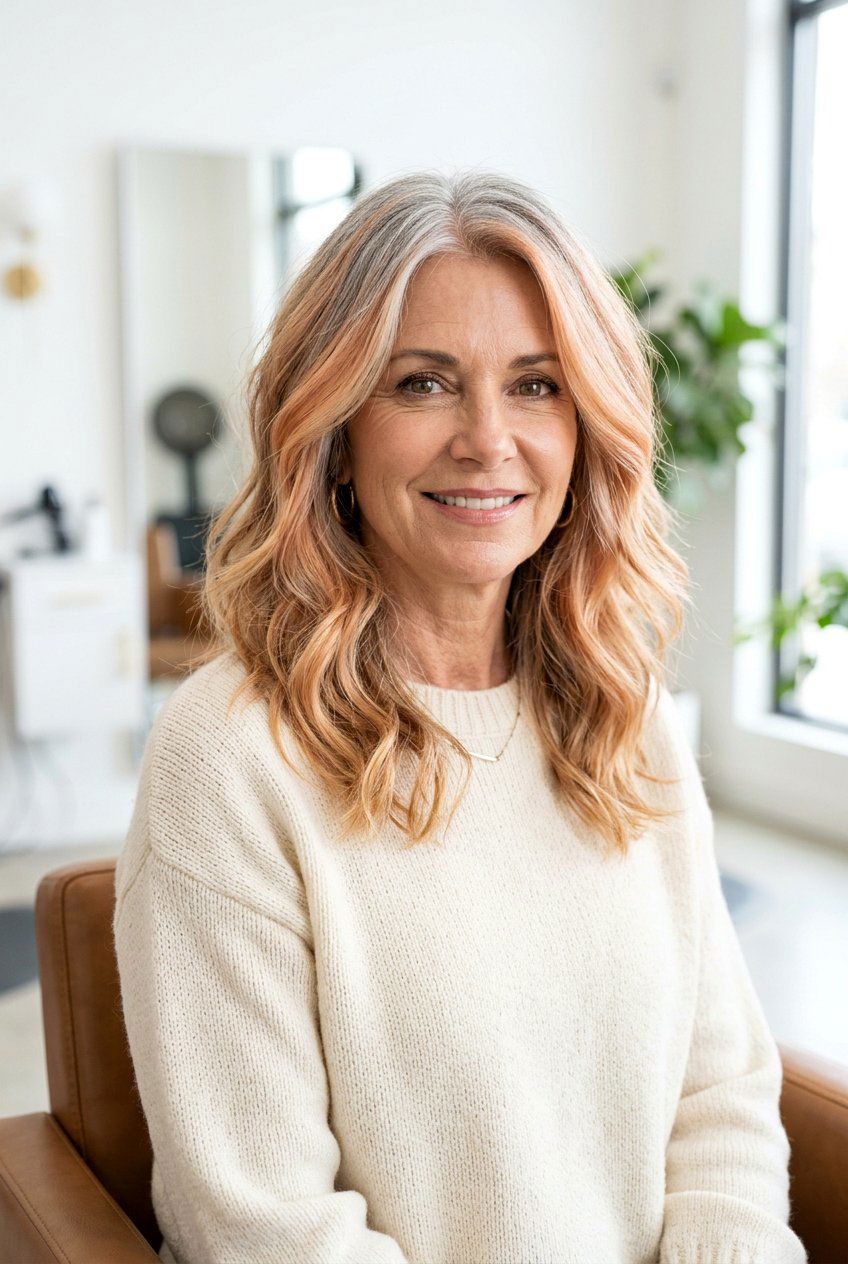 Strawberry blonde balayage for gray hair - 20 strawberry blonde balayage for mature women - 20 strawberry blonde balayage for mature women