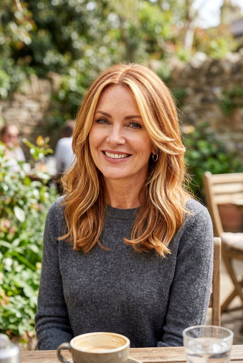 Strawberry blonde balayage with face framing layers - 20 strawberry blonde balayage for mature women - 20 strawberry blonde balayage for mature women