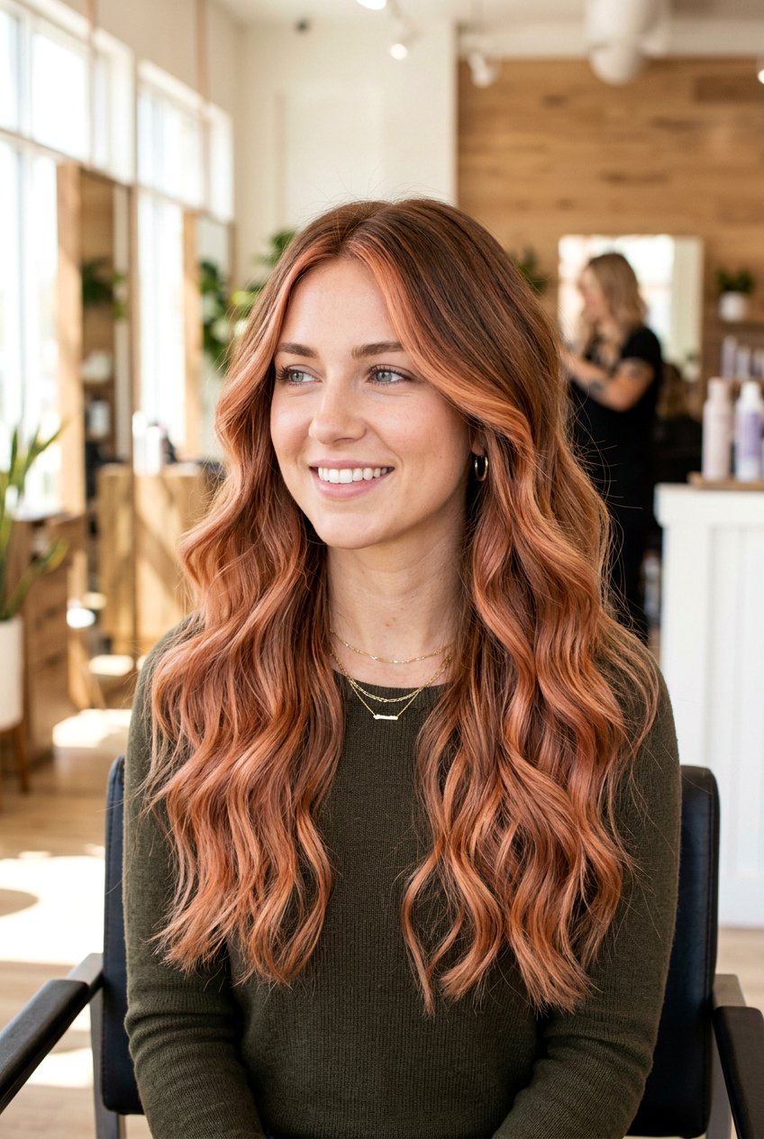 Strawberry copper balayage - 20 copper balayage hair color - 20 copper balayage hair color