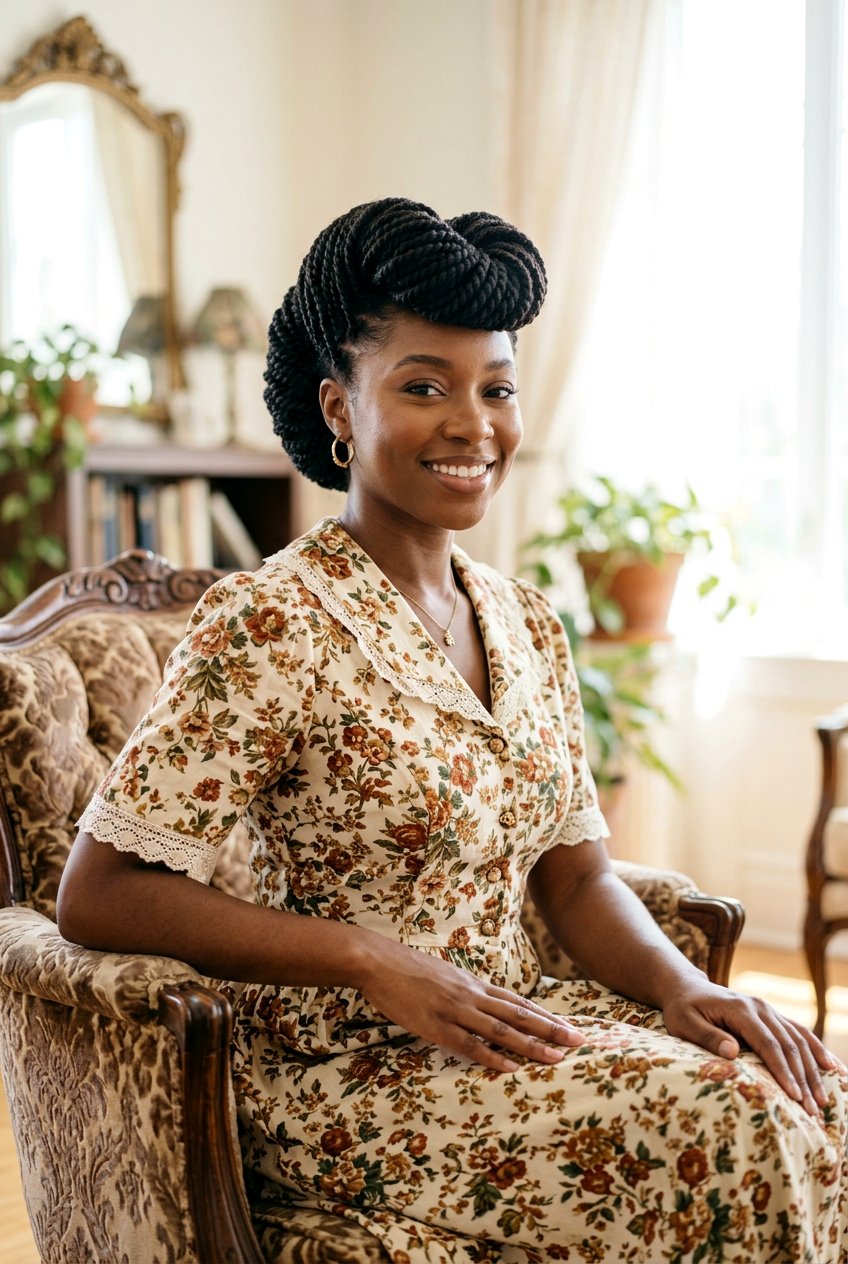 20 Breathtaking Marley Twists Updo Hairstyles to Try Now