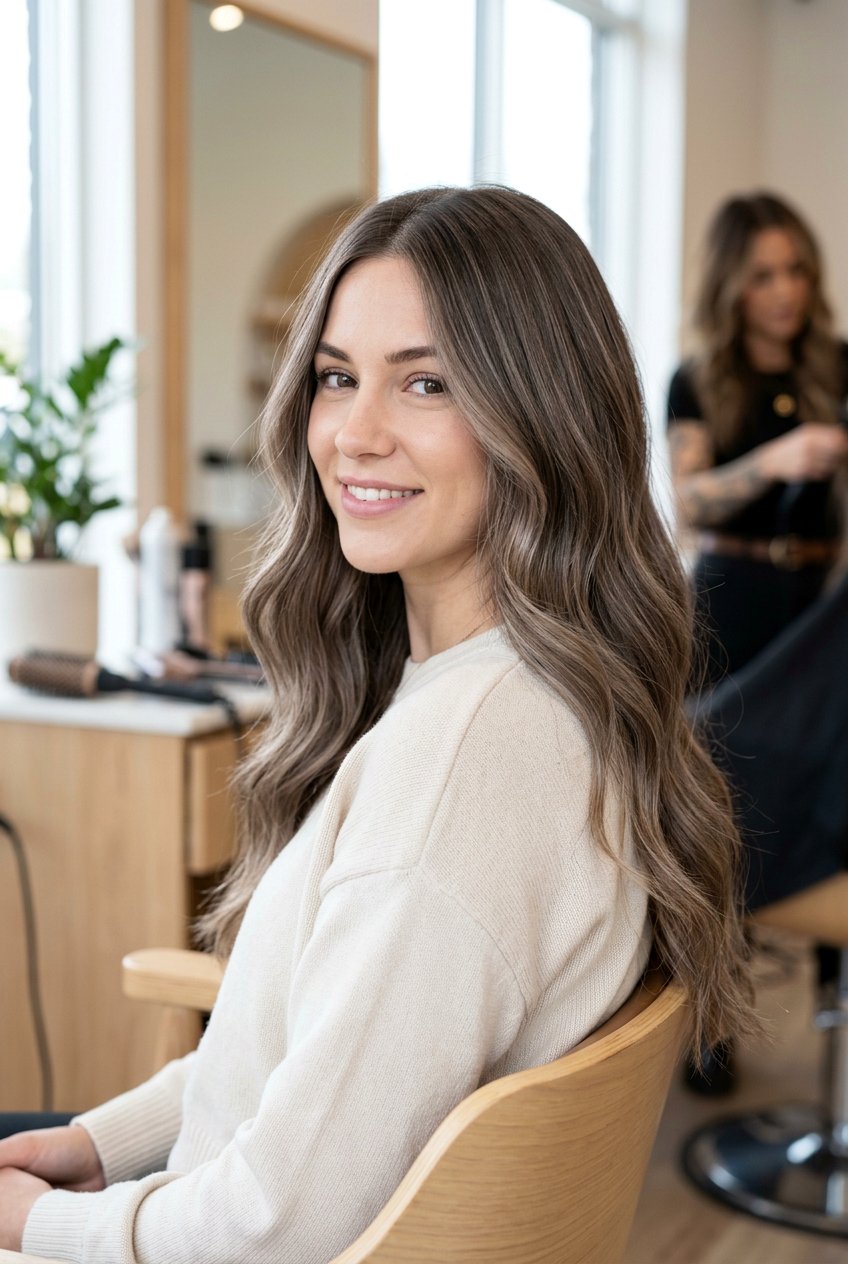 Subtle Ash Brown Balayage - 20 ash brown balayage hair - 20 ash brown balayage hair