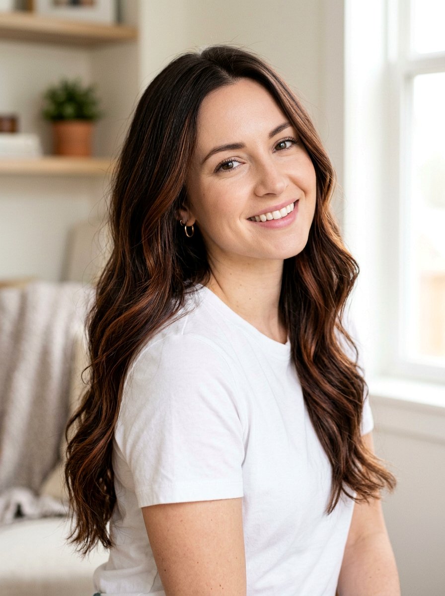 20 Gorgeous Red Babylights for Dark Brunette Hair Ideas