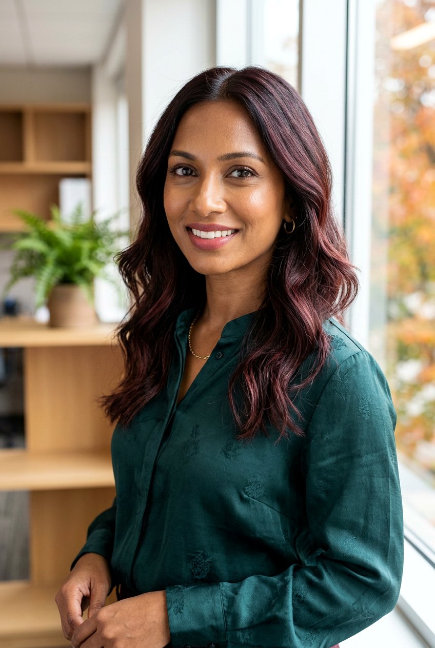 Subtle Autumn Burgundy Balayage - 20 autumn burgundy balayage ideas - 20 autumn burgundy balayage ideas