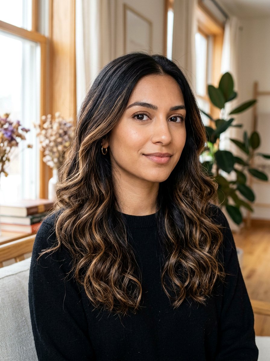 Subtle Balayage for Black Hair - 20 soft balayage for first time highlights - 20 soft balayage for first time highlights