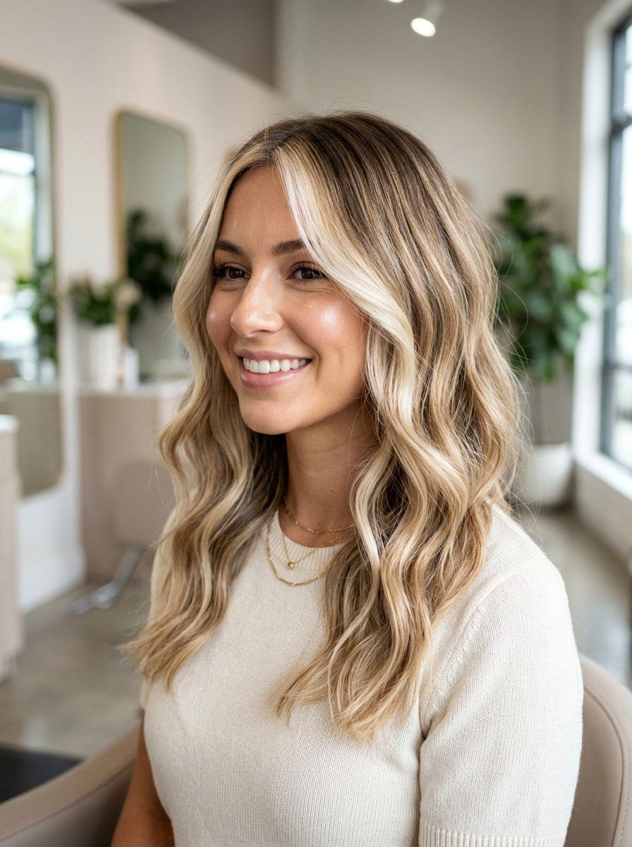 Subtle Balayage with Face Framing Pieces - 20 soft balayage for first time highlights - 20 soft balayage for first time highlights