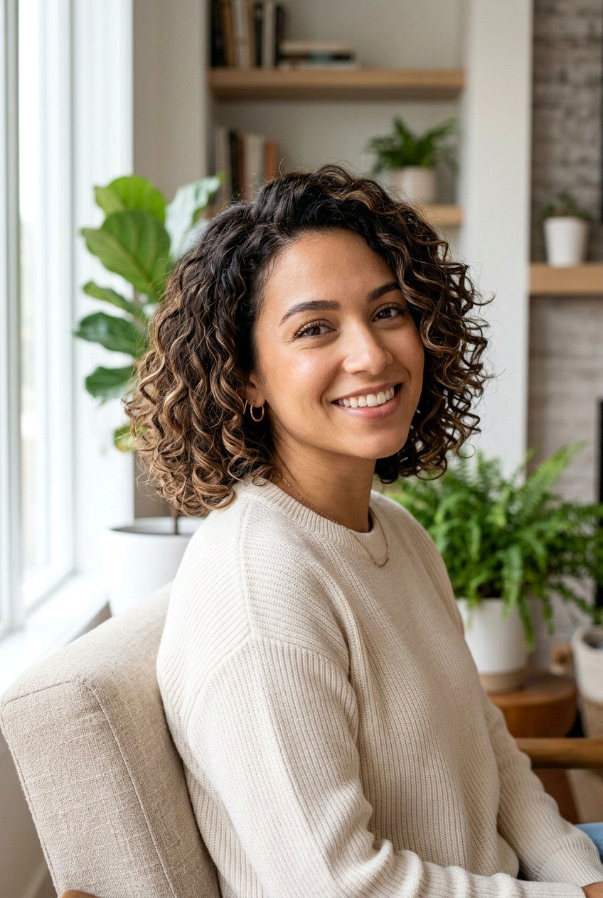 Subtle Brunette Balayage Curly Bob - 20 brunette balayage for curly bob - 20 brunette balayage for curly bob