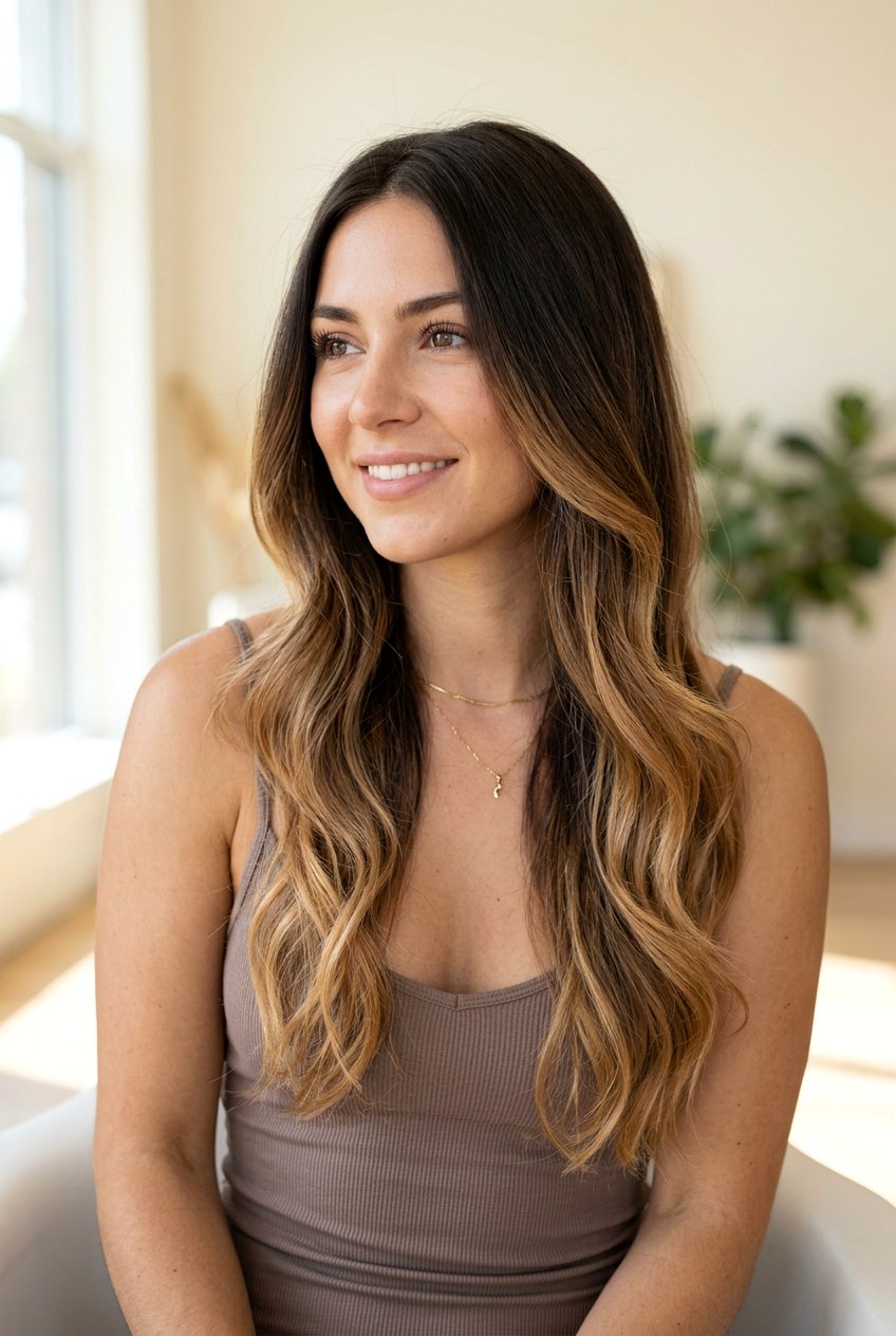 Subtle Brunette Ombre - 20 low maintenance hair color for brunettes - 20 low maintenance hair color for brunettes